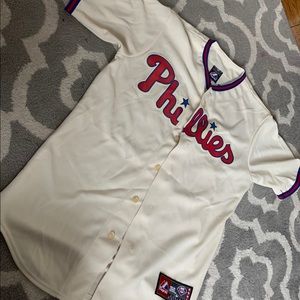 Phillies Jersey (Cream)-Halladay